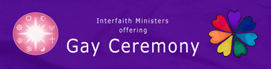 Gay wedding, marriage and funeral ceremonies